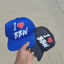 Load and play video in Gallery viewer, I luv bbw Foam &quot;Trucker&quot; hat Snapback
